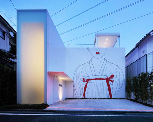 maria umievskaya adds ancient drawings to modern japanese homes