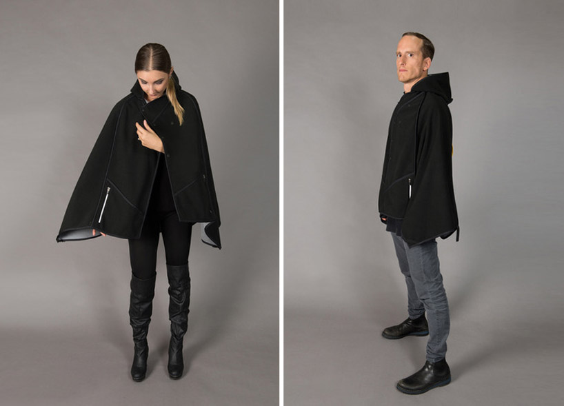 mavari cloak by juan carlos viso transforms into a backpack and wetsuit