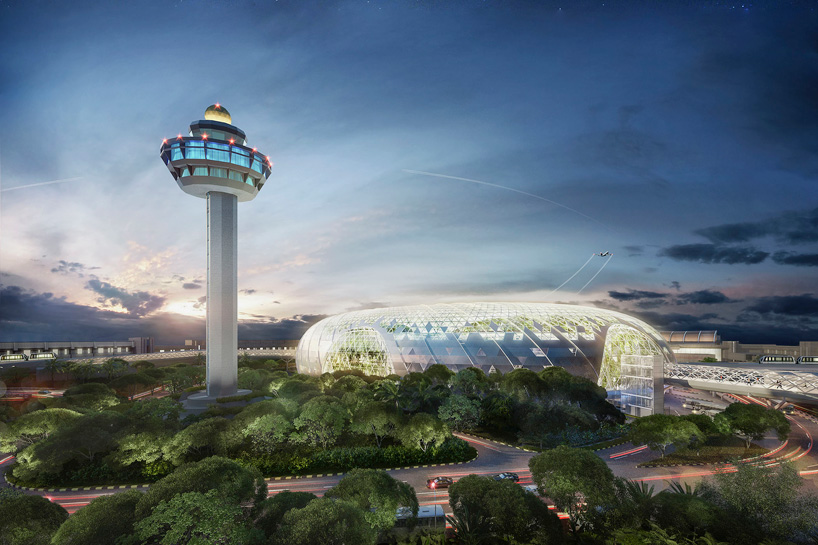 moshe safdie project jewel airport expansion singapore designboom