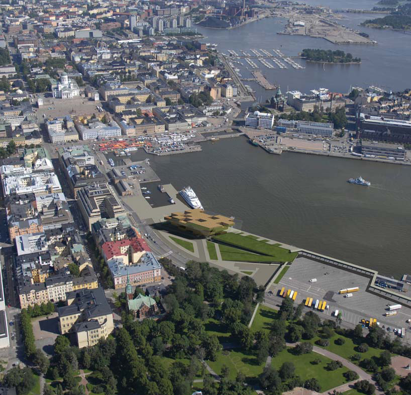 guggenheim helsinki design entry by O1A proposes movable museum walls