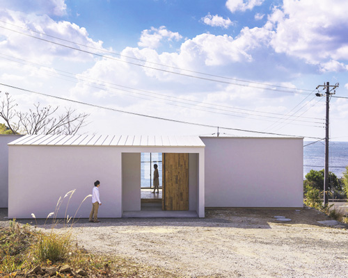 okuwada architects office aligns hillside house with japanese coast