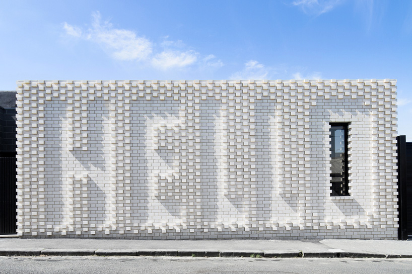 hello house in melbourne offers a friendly greeting to passersby