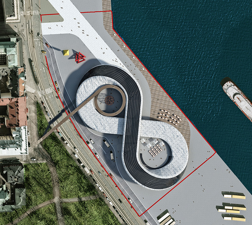 paolo venturella imagines guggenheim helsinki as infinite photovoltaic path