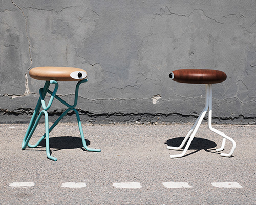 poetic and humoristic companion stools by phillip grass