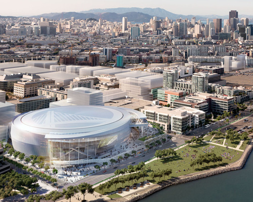 new scheme for warriors arena in san francisco by MANICA