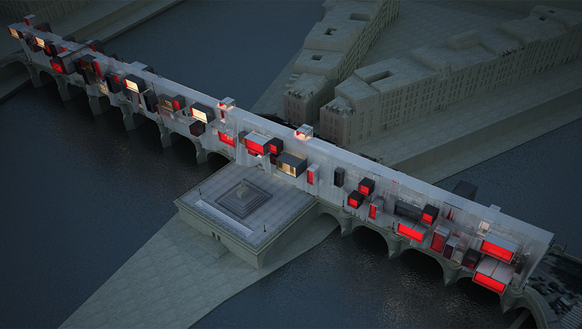 stephane malka p9 ghetto-mobile pont9 bridge paris designboom