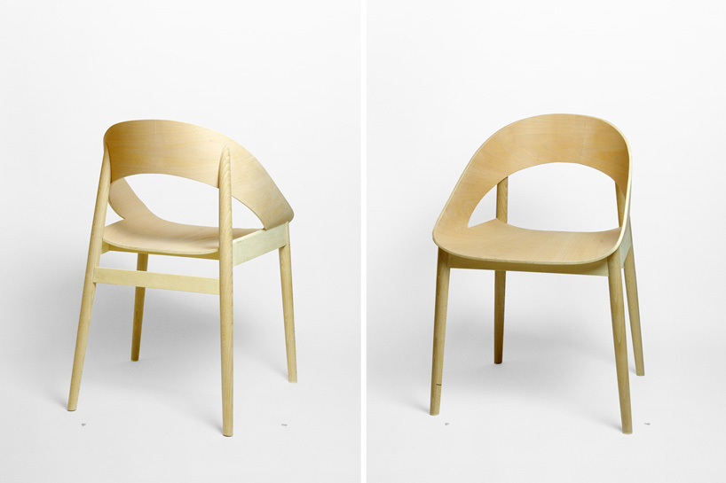 tatsuo kuroda produces minimalist ring bent plywood beech