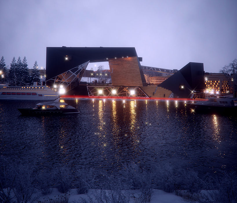 urban office architecture proposes the faceted helsinki guggenheim museum proposal