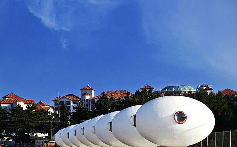 yoon space + song pyoung envision egg-shaped outdoor living capsules