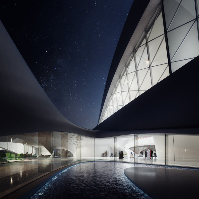 zaha hadid bee’ah headquarters sharjah uae designboom