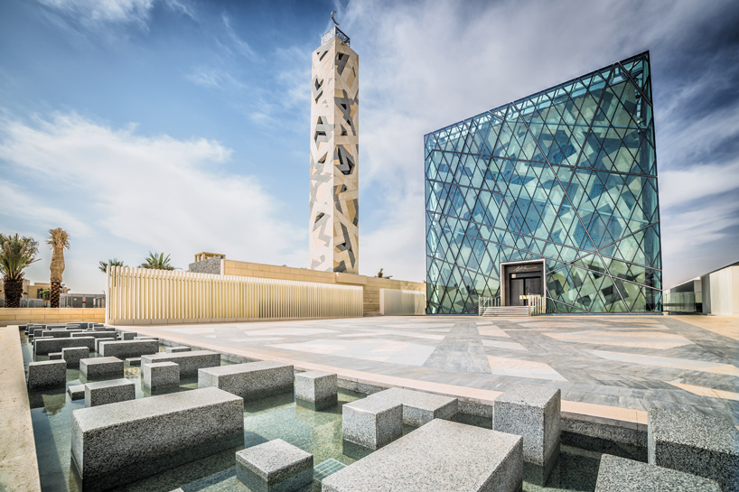 HOK clads community mosque in saudi arabia with perforated patterning