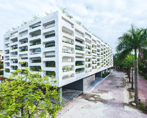 H&P architects stacks concrete ha tinh office building in vietnam