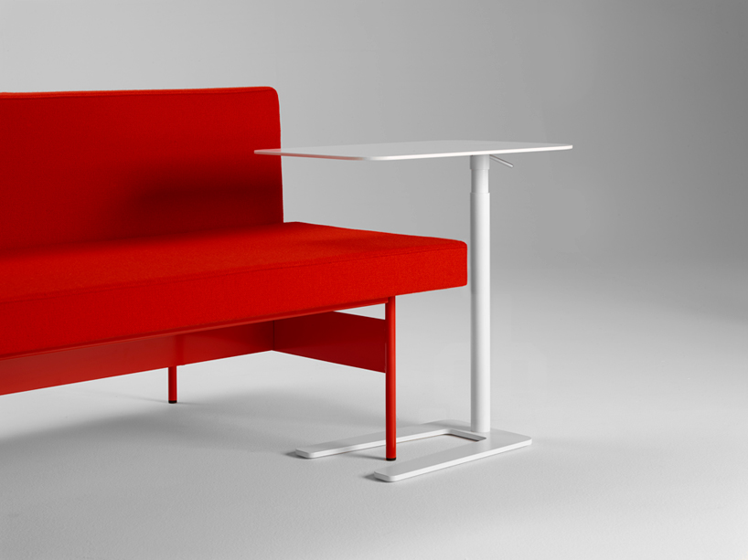 OFFECCT debuts studio irvine's tool adjustable side table at stockholm furniture fair