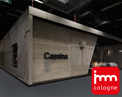 cassina stand at imm cologne cites modern architecture of le corbusier