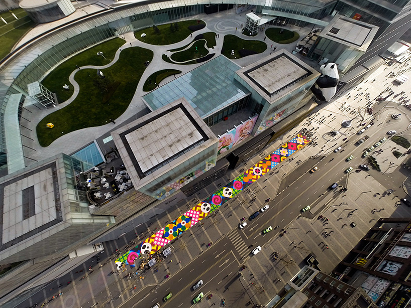 craig & karl stretch candy carpet along chengdu street in china
