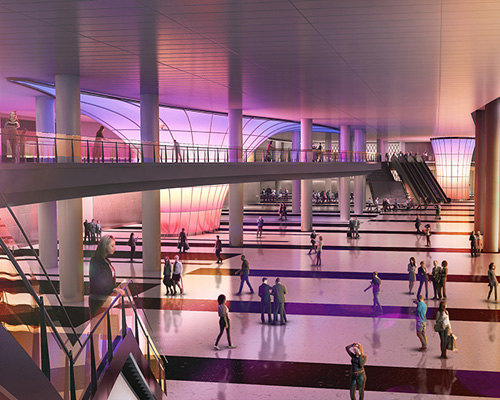 fentress reveals interior approach for the miami beach convention center