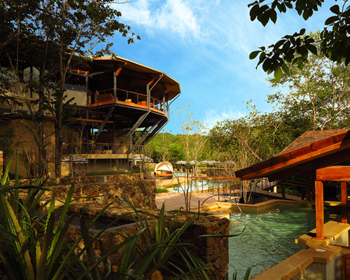 five design firms build rio perdido hotel near 150-foot canyon in costa rica