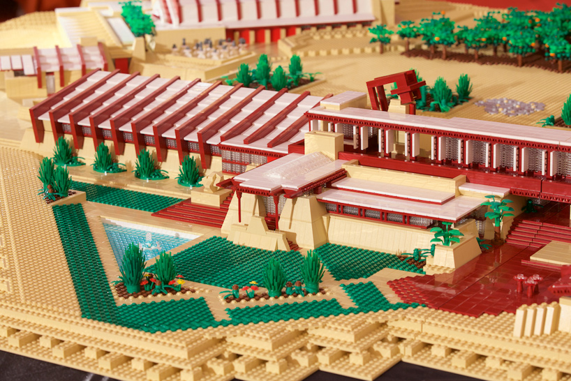 frank lloyd wright's taliesin west recreated using standard LEGO parts
