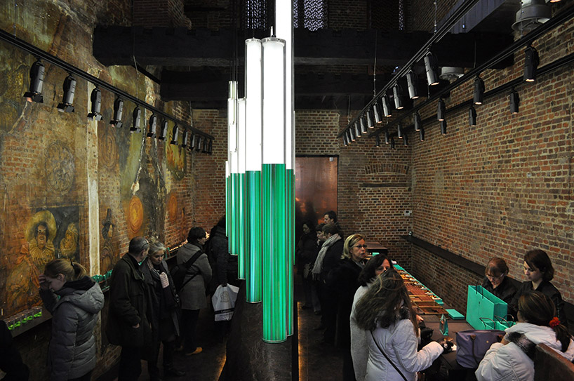 gilbert moity hanging forest belgian chocolate shop patrick roger designboom