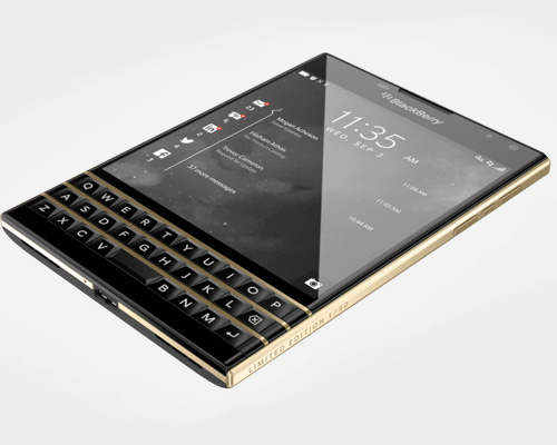 limited gold blackberry passport combines business with chic style