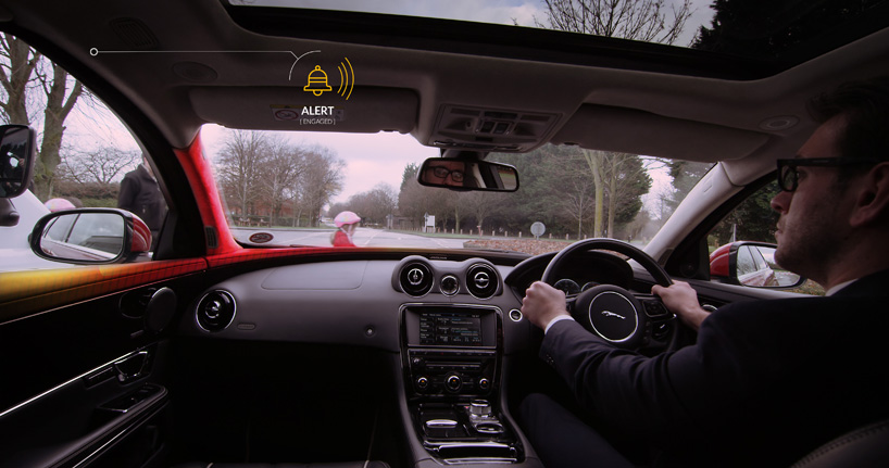 jaguar land rover bike sense alerts drivers to avert cycling accidents