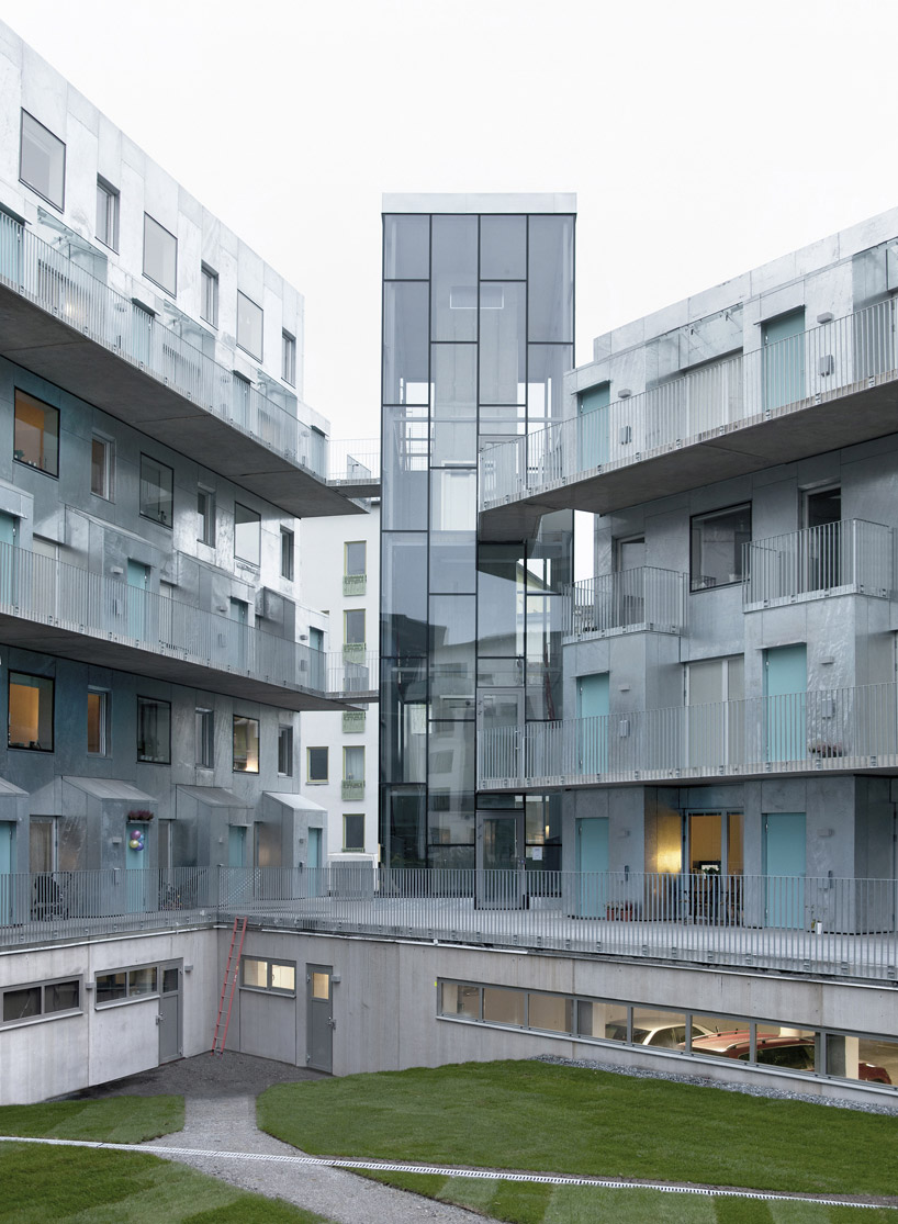 joliark constructs metallic apartment complex in stockholm, sweden