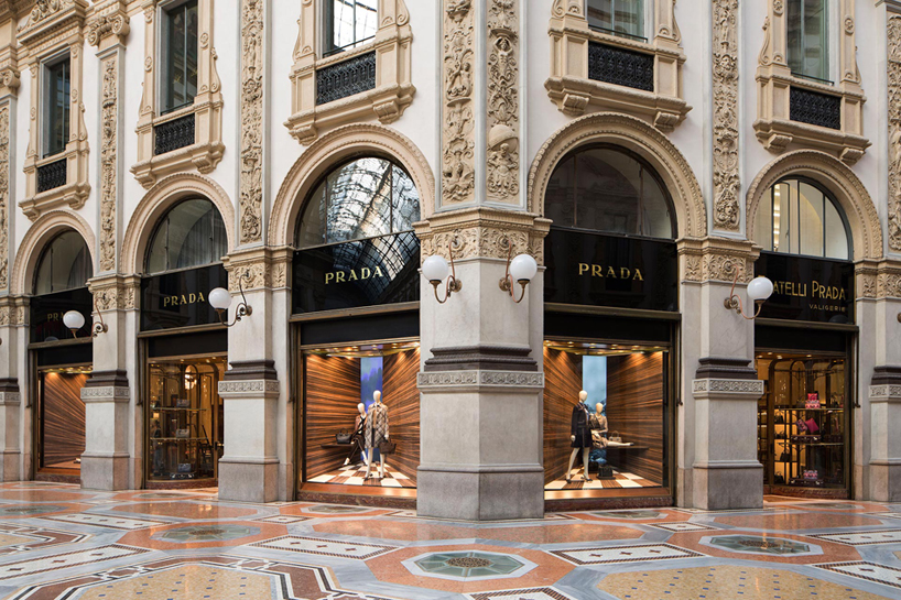 martino gamper alters perspectives with corners window design concept for prada