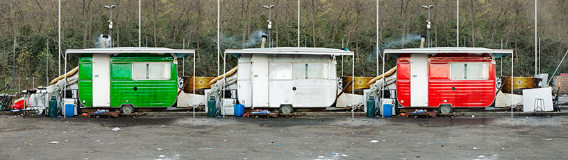 mimmo rubino visual identity painted caravans standard poors italia mobile designboom