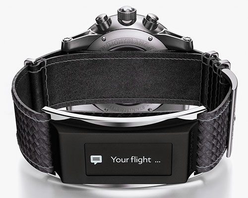 montblanc timewalker urban speed e-strap turns a timepiece into a smartwatch