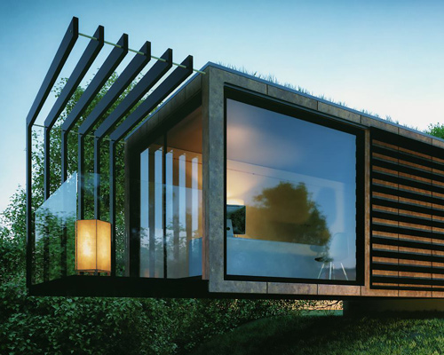 patrick bradley designs cantilevered shipping container office
