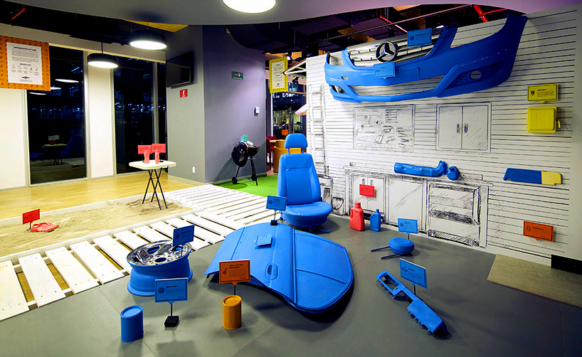 pentagono dow chemical gallery walk designboom