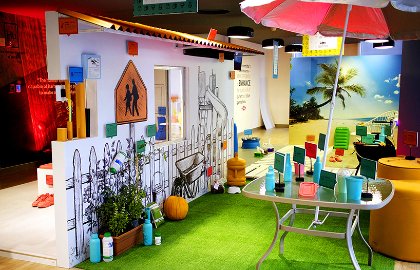 pentagono dow chemical gallery walk designboom