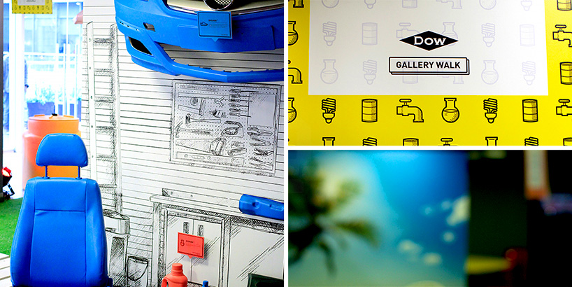 pentagono dow chemical gallery walk designboom