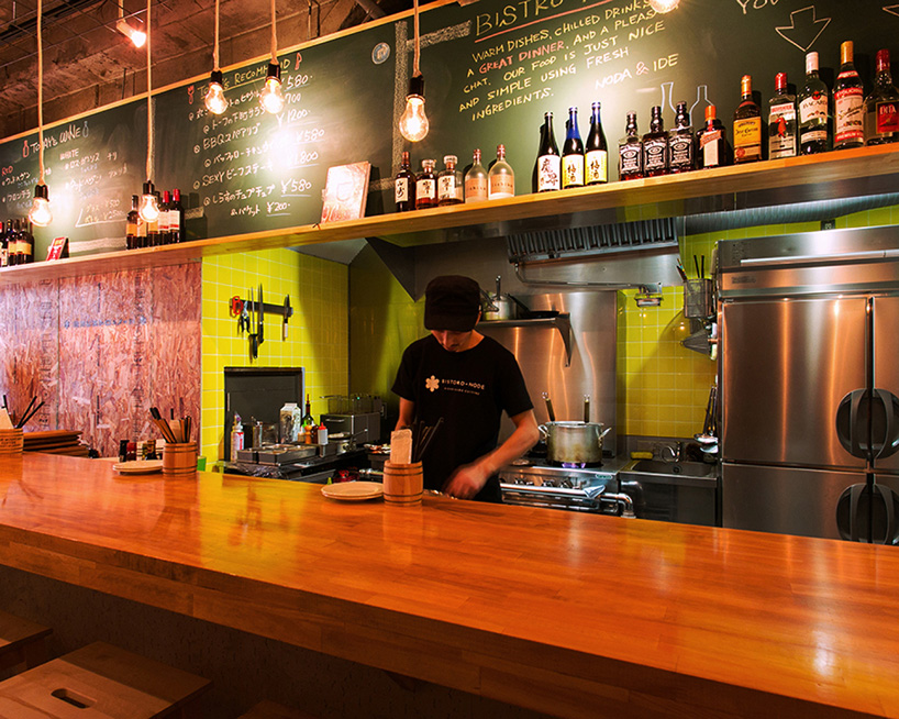 prism design bistro node omiya saitama japan designboom
