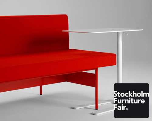 OFFECCT debuts studio irvine's tool adjustable side table at stockholm furniture fair