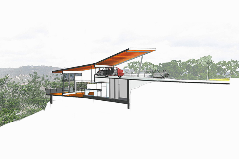 tom hurt architects canyon edge house mexico designboom