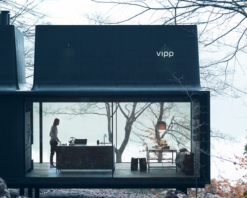 vipp's plug and play shelter serves as a comfortable retreat
