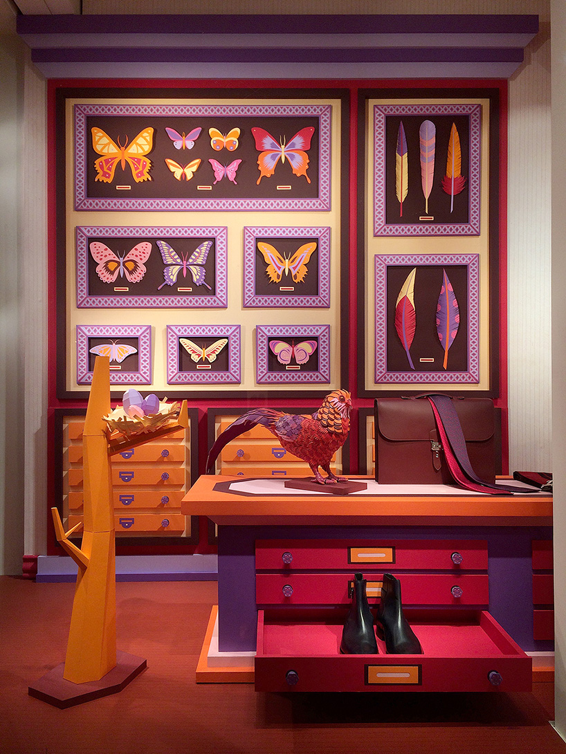 zim & zou fills Hermès' cabinet of curiosities with leather creatures