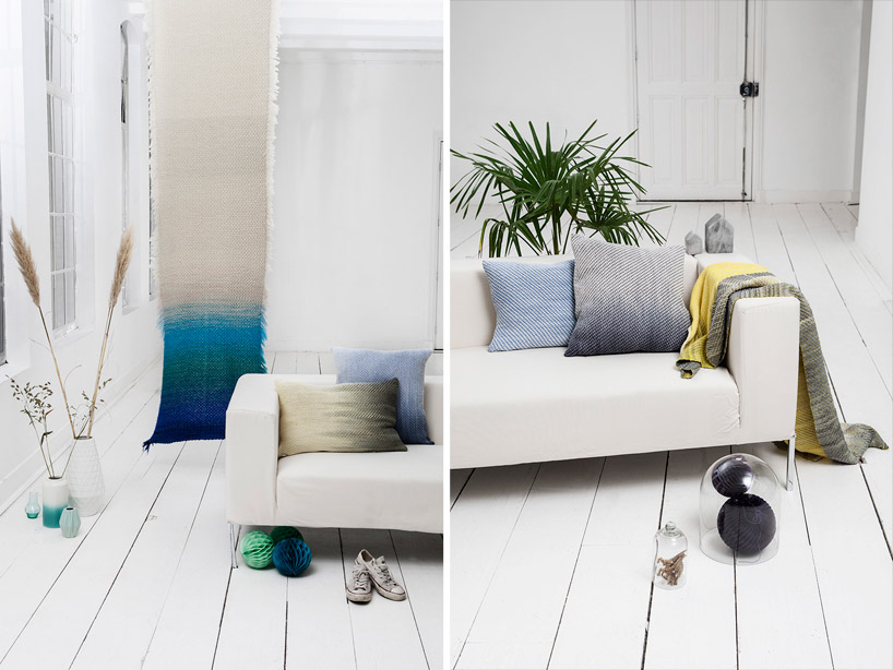 anouk van der laan winter in holland gradients wool cotton designboom