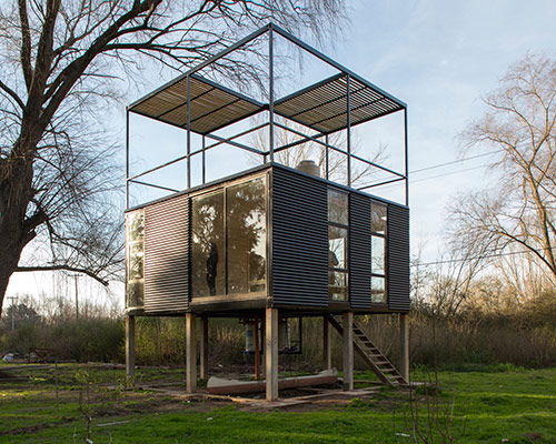 atot arquitectos constructs the delta cabin near buenos aires