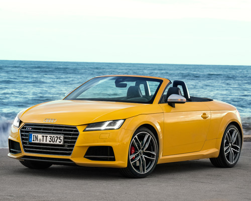 test drive of AUDI TT and TTS roadsters on the island of mallorca