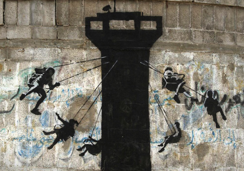 banksy gaza latest street interventions