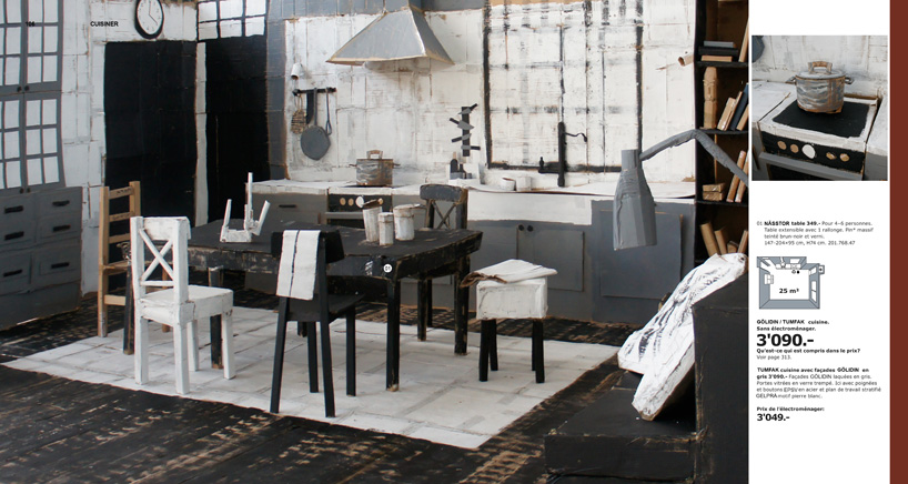 benedetto bufalino IKEA catalog out of cardboard