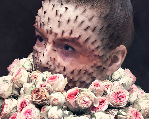 cal redback manipulates human + nature into hybrid botanical bodies