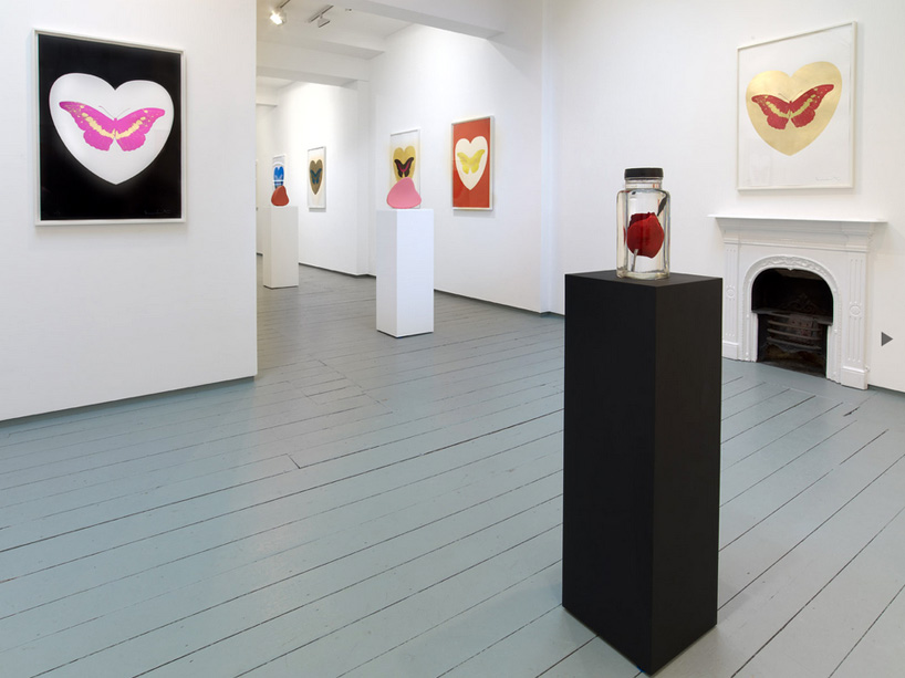 damien hirst celebrates valentines day with popup exhibit