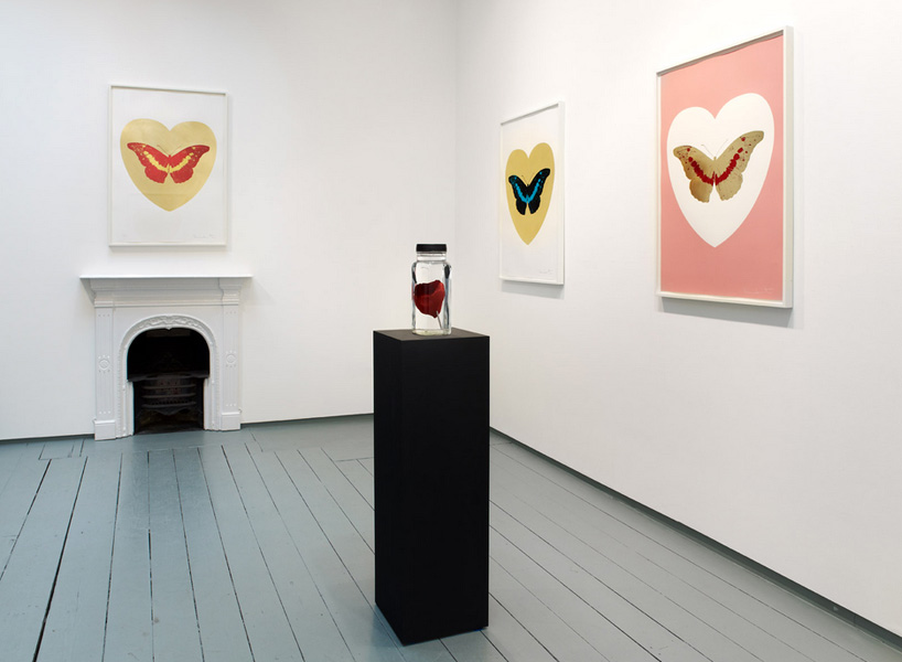 damien hirst celebrates valentines day with popup exhibit