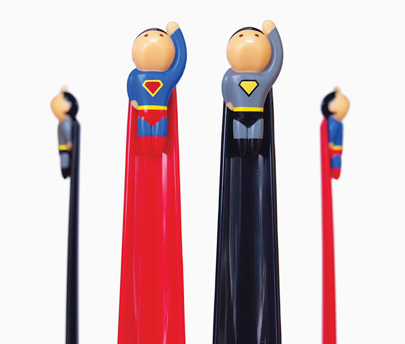 shoeperhero's long cape helps you jet into your shoes