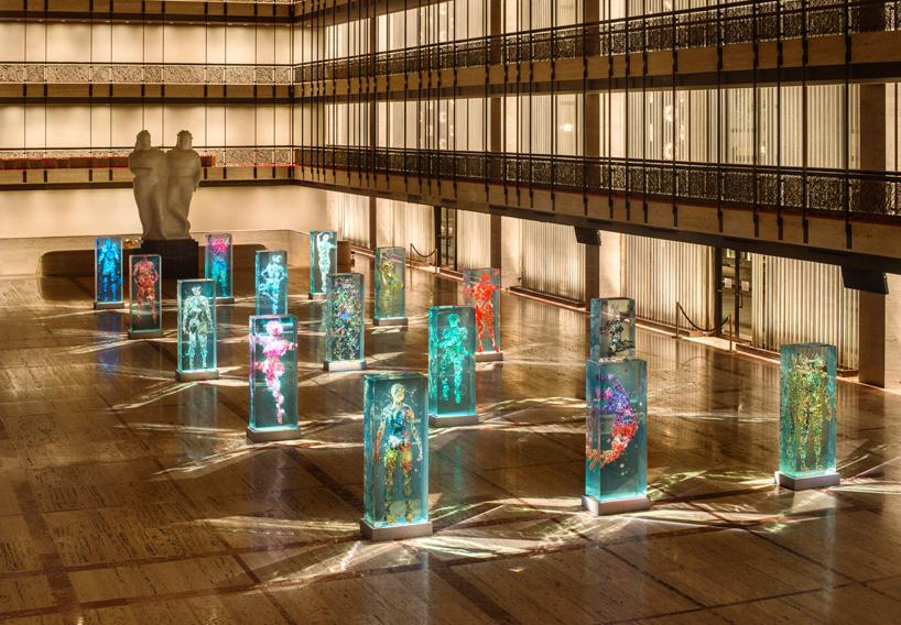 dustin yellin infills lincoln center with glass dancers for the NYC ballet