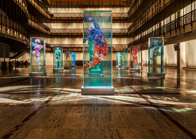 dustin yellin infills lincoln center with glass dancers for the NYC ballet