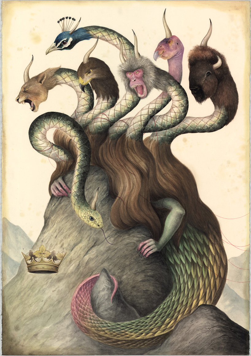 the alchemy, magic + occultism of el gato chimney's surreal painted scenes